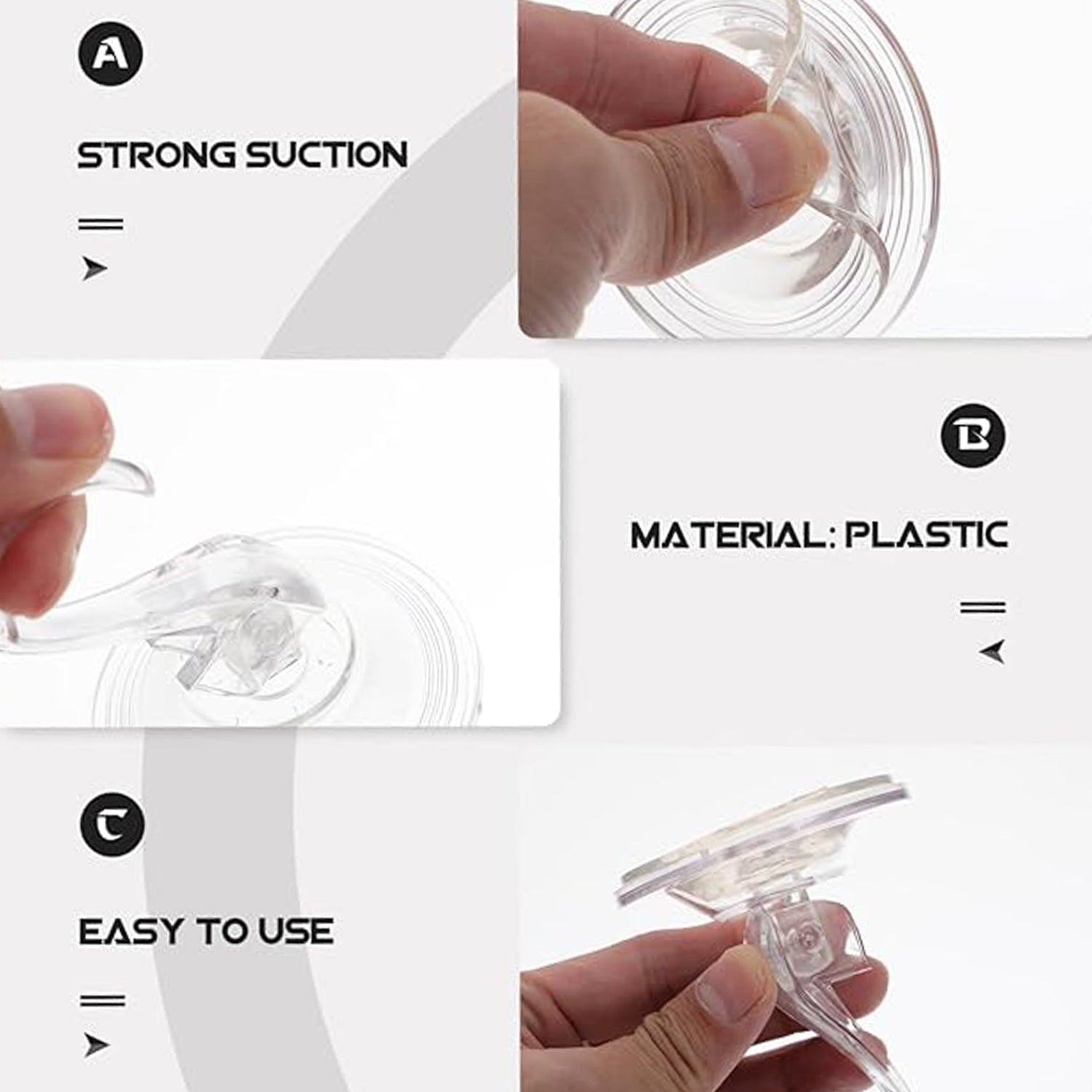 Plastic Suction Cup Hook (1 Pc) Plastic Suction Cup Hook (1 Pc)